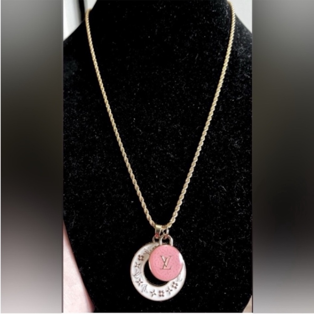 Authentic Louis Vuitton Two Charm Necklace - Picture 2 of 3
